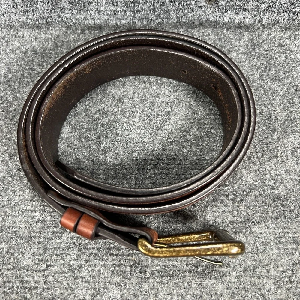 Bill Adler Brown Leather Belt‎ Size 42 Nice Casual Dress Preppy